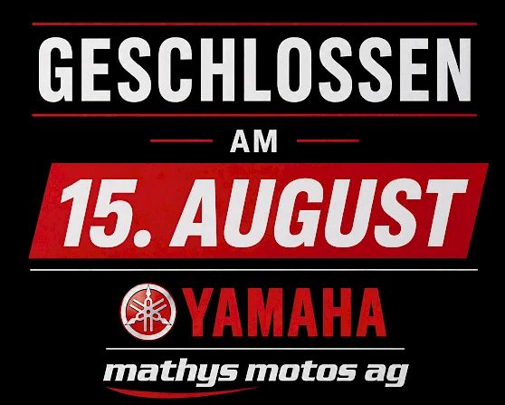Samstag 15. August geschlossen